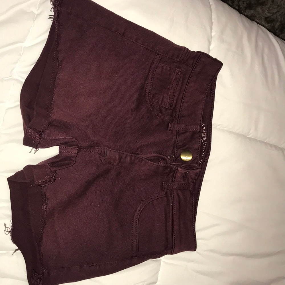 American Eagle Maroon Shorts